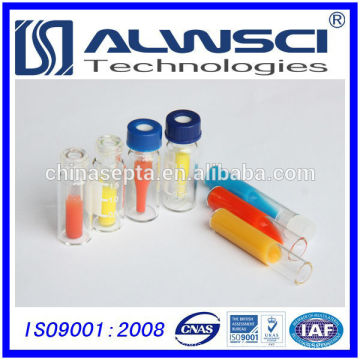 Vente en usine 100ul 200ul 300ul insert en verre avec polyspring pour les ampoules auto-échantillonneuses HPLC 9-425